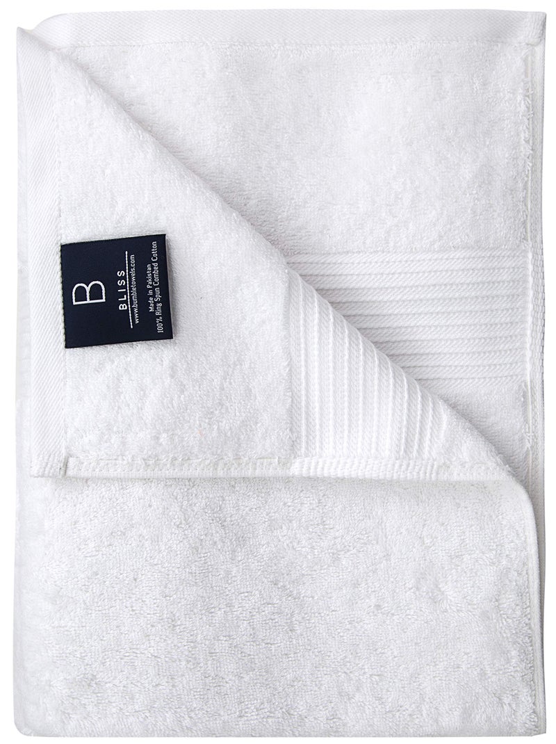 Bumble Towels Luxury Oversized Bath Towels | 650 GSM, 34" x 56" | Hotel Quality, Soft & Highly Absorbent | Quick Dry, Thick, Combed Cotton Bathroom Towels | White - 4 Pack - Image 5