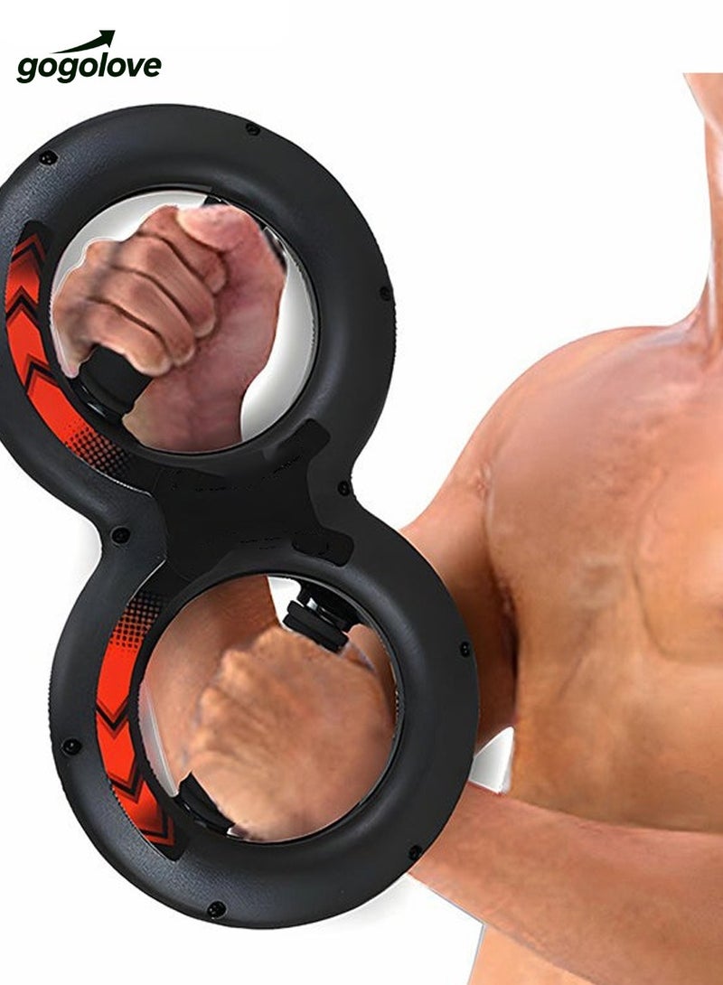 gogolove Wrist Grip Strength Trainer, Spinning Burn Muscle Training, Gym Multifunctional Hand and Forearm Trainer, Gripper Exerciser Strengthener for Arm and Full Body Muscle Training, 20KG - Image 1