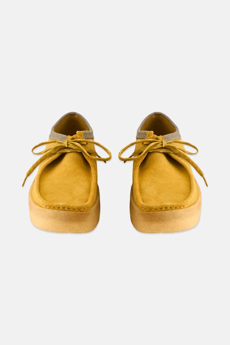 clarks Men Wallabee Cup Standard Fit Lace Up Shoes, Amber Gold  - Image 4