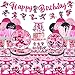 LSJDEER Ninja Girl Birthday Party Decoration Ninja Girl Party Supplies Plates Cups Napkins Ninja Girl Tablecloth Happy Birthday Banner Balloons Cake Toppers for Ninja Master Girls Princess Baby Shower - Image 2
