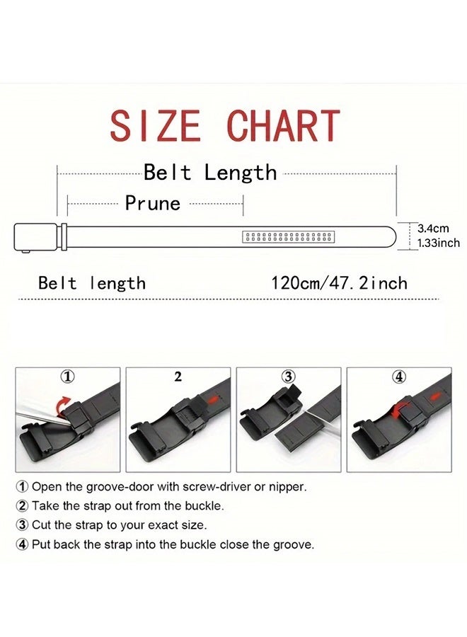 Gloryful Outdoor Nylon Sports Men's Coffee Grey, Men'S Casual Nylon Belt, Automatic Iron Buckle, Suitable for Outdoor Activities - Image 5