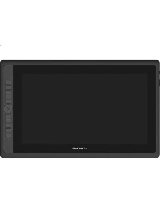 Gaoman G16 Full Coverage Drawing Tablet, Passive Wireless Stylus, Digital Screen, Writing Pad, Professional Computer Drawing Tablet, Matte Black - Image 1
