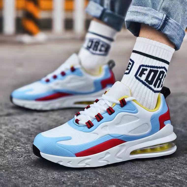 New 2024 Mens Casual Cushioned Sneakers Light blue 