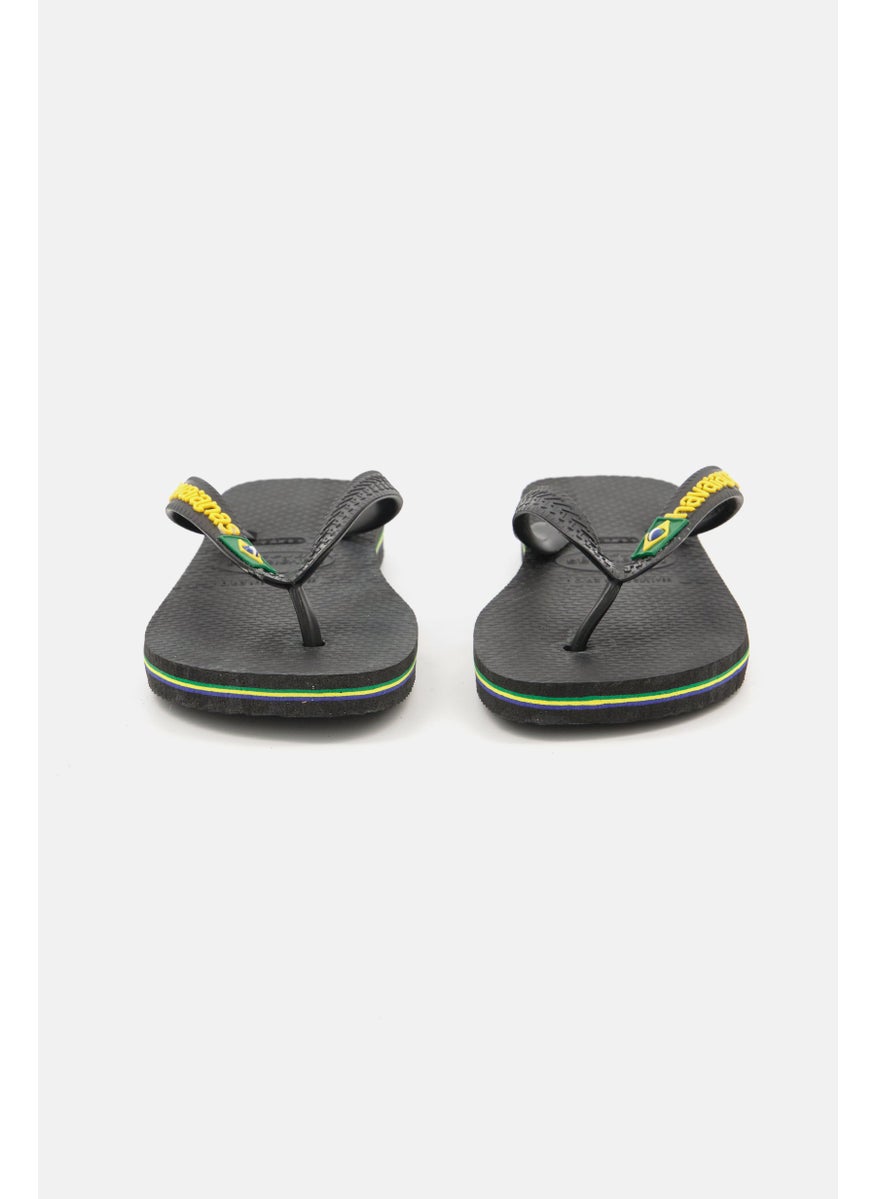havaianas Kids Boy Slip On Casual Sandal, Black  - Image 4