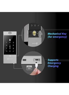 EZVIZ EZVIZ DL04 Pro Smart Lock – 5-in-1 Keyless Entry with Fingerprint Access, Bluetooth & Wi-Fi Enabled, Real-Time Notifications, Privacy Mode, and Durable Aluminum Design  - Image 4