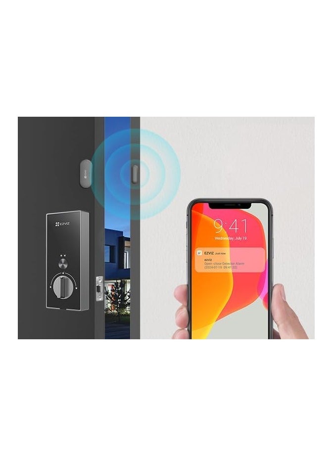 EZVIZ DL04 Pro Smart Lock – 5-in-1 Keyless Entry with Fingerprint Access, Bluetooth & Wi-Fi Enabled, Real-Time Notifications, Privacy Mode, and Durable Aluminum Design
