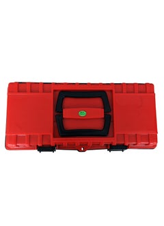 LEPOSE LEPOSE Plastic Empty Rectangular Tool Box with Organizer For Home Use Standard Size Orange and Black  - Image 4