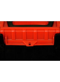 LEPOSE LEPOSE Plastic Empty Rectangular Tool Box with Organizer For Home Use Standard Size Orange and Black  - Image 5