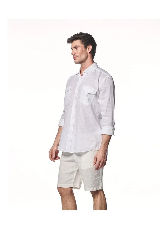 Liwali  100% Linen Double Pocket Shirt. for Men | Best Price UAE