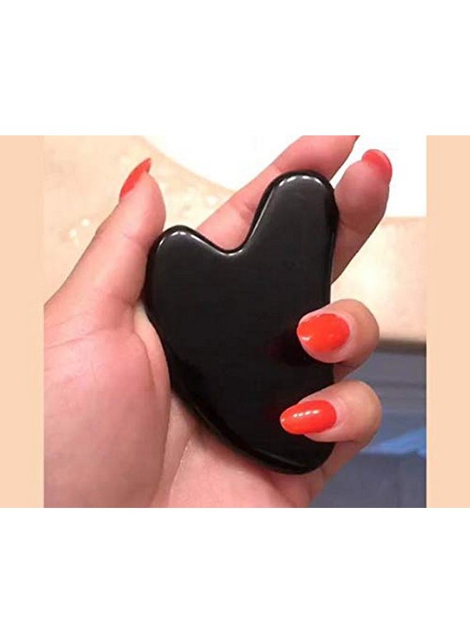 TechPro Gua Sha Facial Tool, Natural Stone Guasha Board For Spa Acupuncture Therapy Trigger Point Treatment, Gua Sha Scraping Massage Tool, Face Roller And Manual Massage Stone For Skin Care  - Image 5