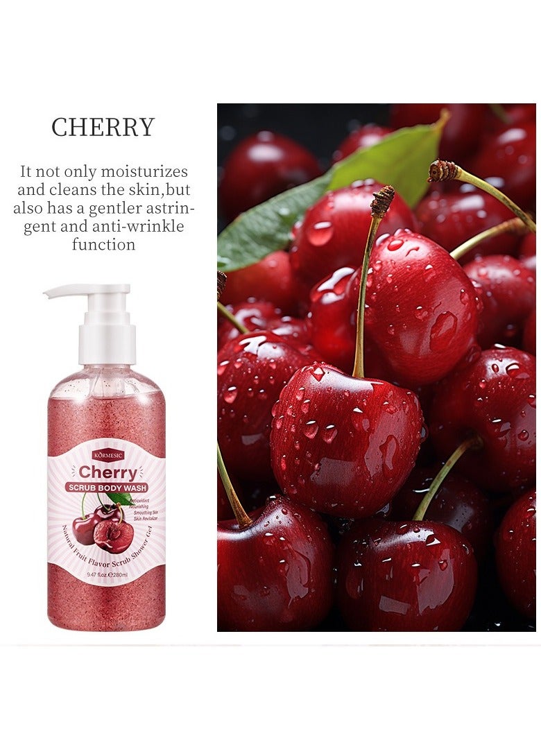 Kormesic غسل الكرز لغسل الجسم 280 مل-تقشير - Image 2