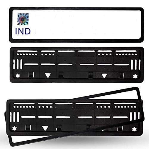 Ramanta ABS Universal CAR Number Plates Frame (Number Plates Holders) Front and Back Compatible for Baleno, (Set of 2) - Image 3