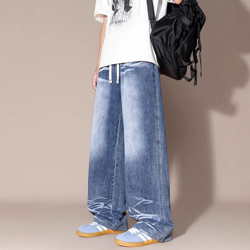 Unisex Classic Denim Jeans Loose Fit Daily Outdoor Wear - Image 4