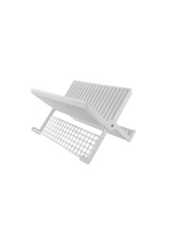 Codil Folding Dish Drainer Plate Drying Rack With Cutlery Holder  - Image 4