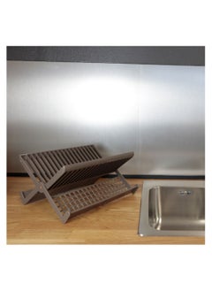 Codil Folding Dish Drainer Plate Drying Rack With Cutlery Holder  - Image 5
