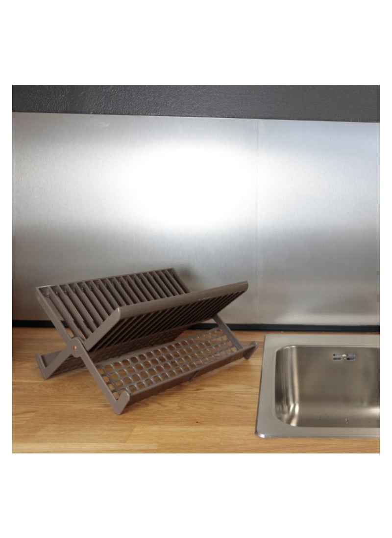 Codil - Folding Dish Drainer Plate Drying Rack With Cutlery Holder - Image 1
