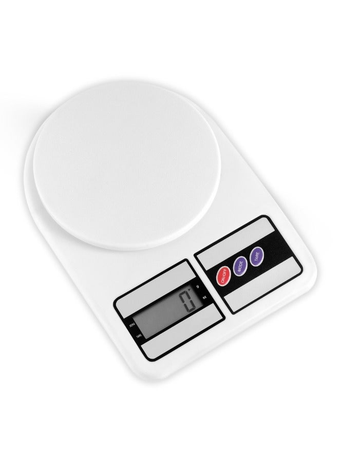 JSA Digital Kitchen Scale 10kg Capacity – Electronic Food Weighing Scale with LCD Display – Compact and Lightweight Cooking and Baking Scale - Image 1