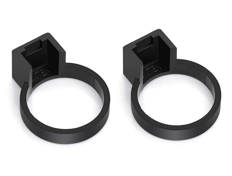 onten Tesla Model 3Y Charger Lock for J1772 Adapter Works with Non Flange Adapter Not Work with Model SX Black2PACK