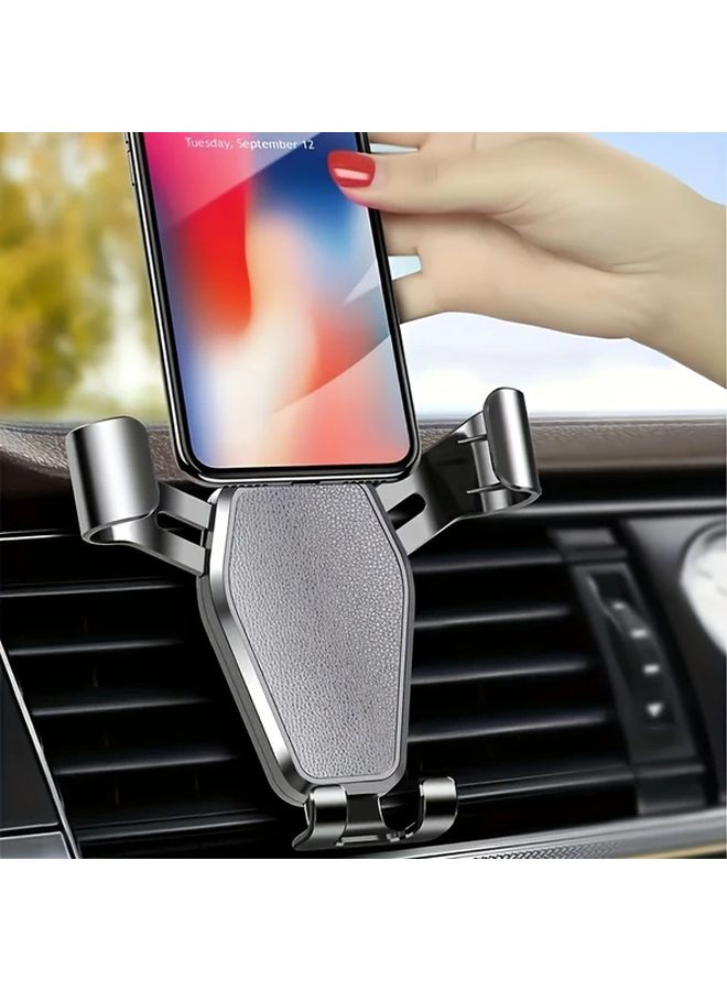 Black Car Phone Holder Air Vent Mount Stand Adjustable Auto Lock Bracket - Image 1