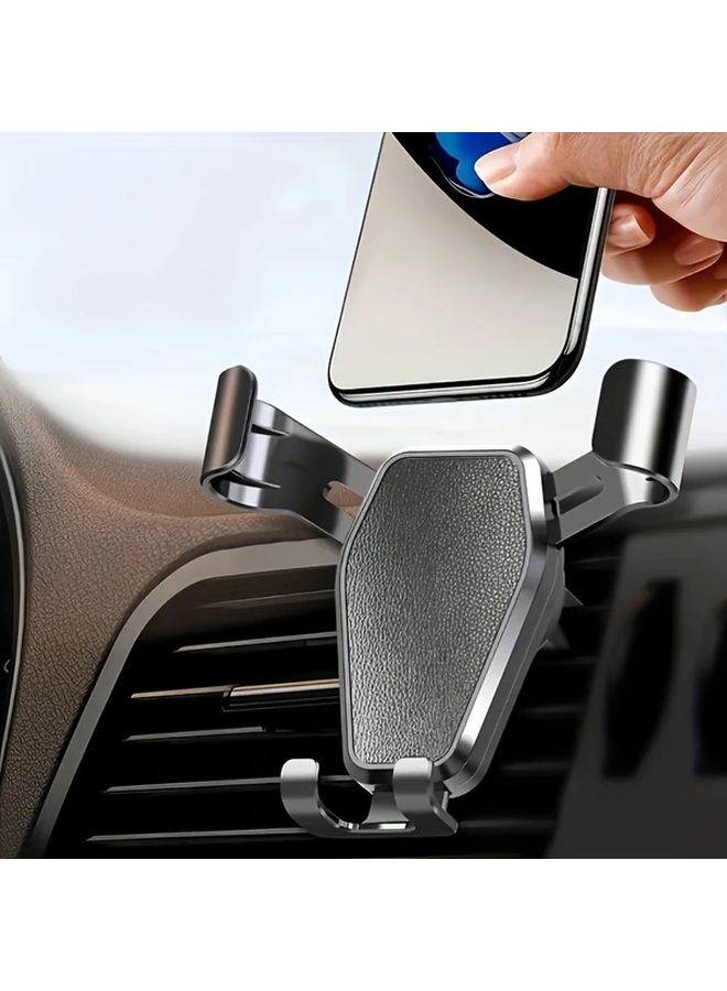 Black Car Phone Holder Air Vent Mount Stand Adjustable Auto Lock Bracket - Image 3