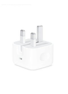 White wall plug with Type C port compatible with Apple and Samsung devices