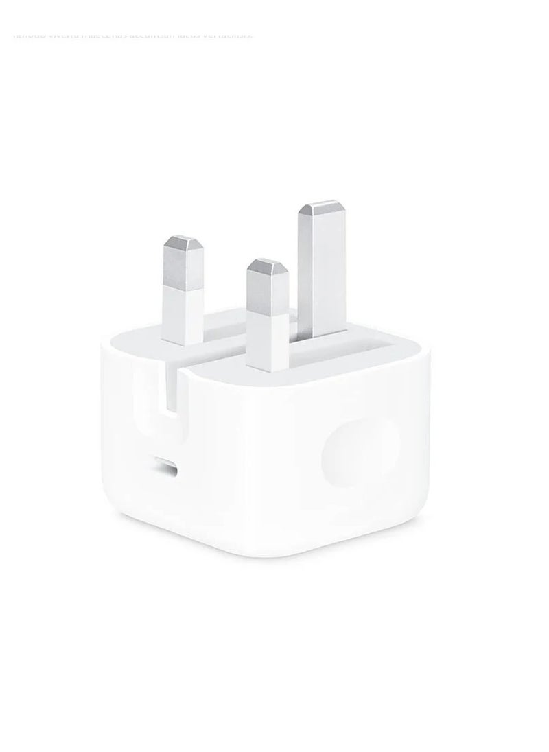 Generic - White wall plug with Type C port compatible with Apple and Samsung devices - Image 1