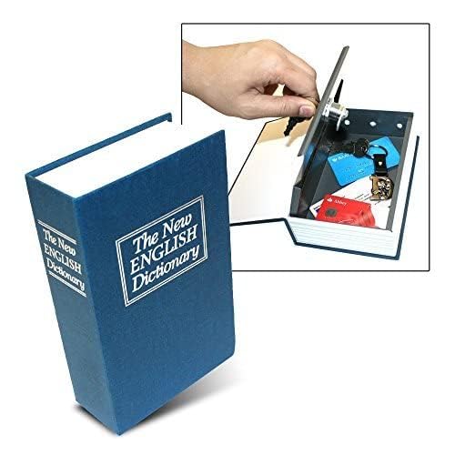 7 Seas 7Seas Home Hidden Box Secret Book Safe Vault Box with Number Lock Metal Hidden Secret Book Safe Security Dictionary Jewelry Locker Vault Box1pcs  - Image 4
