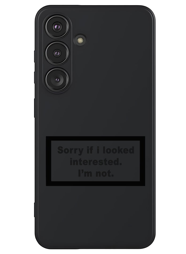 Theodor Protective Slim Fit Case Liquid Silicone Cover with Full Body Protection Anti-Scratch Shockproof Case For Samsung Galaxy S25 (Black) - Sorry if i looked - Image 1