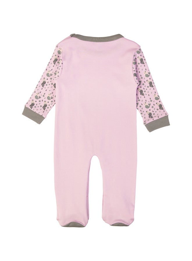 Babies Basic 100% Cotton Printed Long Sleeves Jumpsuit/Romper/Sleepsuit For Babies  - Image 3
