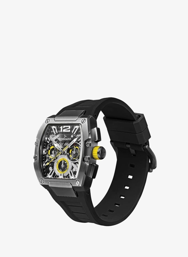 TORNADO Men's Premium Flexible & Durable Silicone Multi Function Watch T23105-XSBB - 43mm mm - Image 2