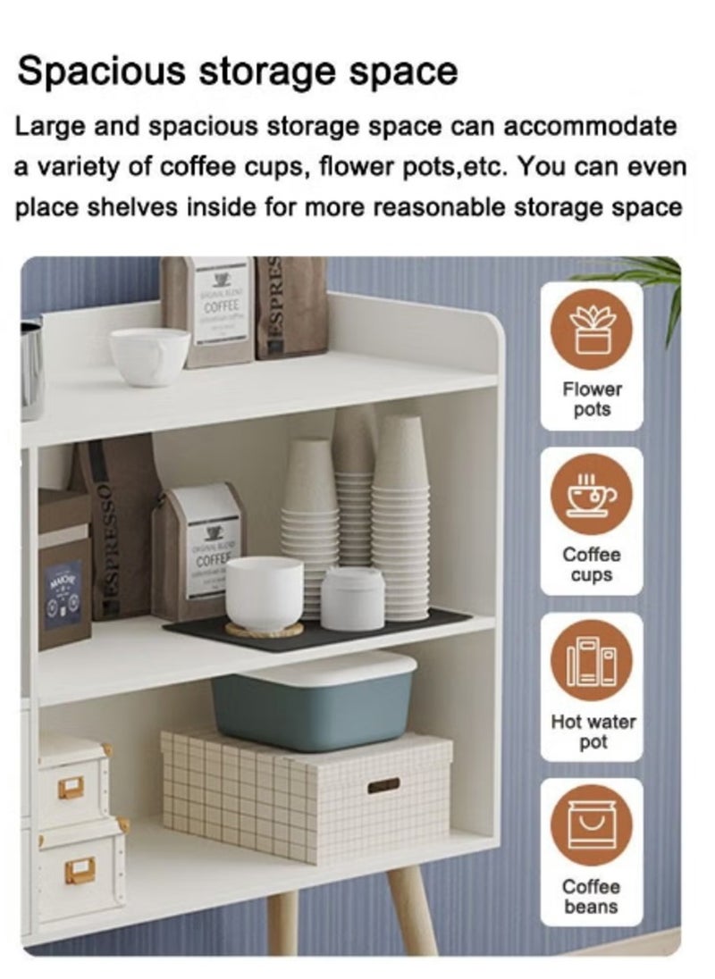 AGD Coffee Corner MDF Coffee Cabinet With Large Storage Capacity For Living Room Or Office  - Image 4