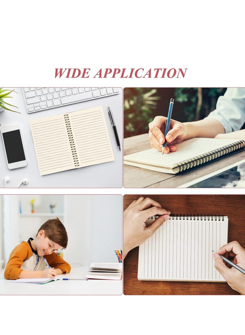 KCDMBUE 4 Pack A5 Spiral Notebooks, 100 Lined Pages Writing Pads for Notes, Journaling, Sketching, and Drawing – Ideal for School, Office, and Home Use  - Image 4