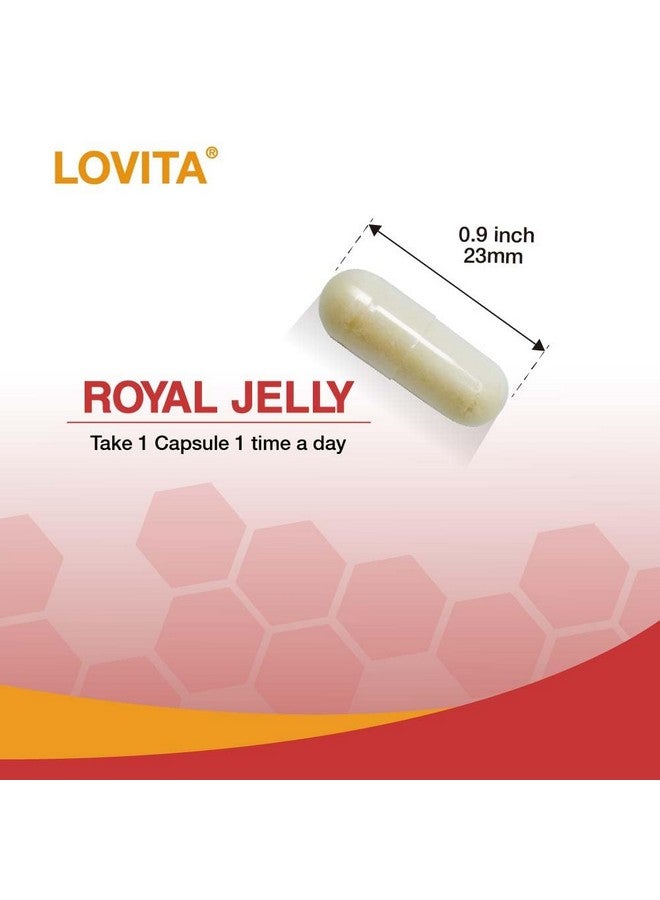 Lovita Royal Jelly 333 mg, 3:1 Concentrate, with 20mg 10-HDA, Natural Source Super Food, Supports Skin Health & Energy Production, 60 Capsules (Pack of 3) - Image 5