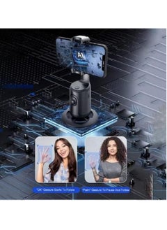 General Automatic face tracking phone holder, 360 ° rotating camera holder, tracking tripod gimbal stabilizer, mobile phone selfie stick tripod for live vlog.  - Image 5