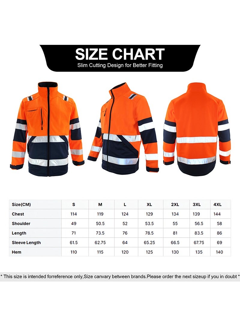Zuolaya - Waterproof and Windproof Reflective Jacket Orange - Image 1