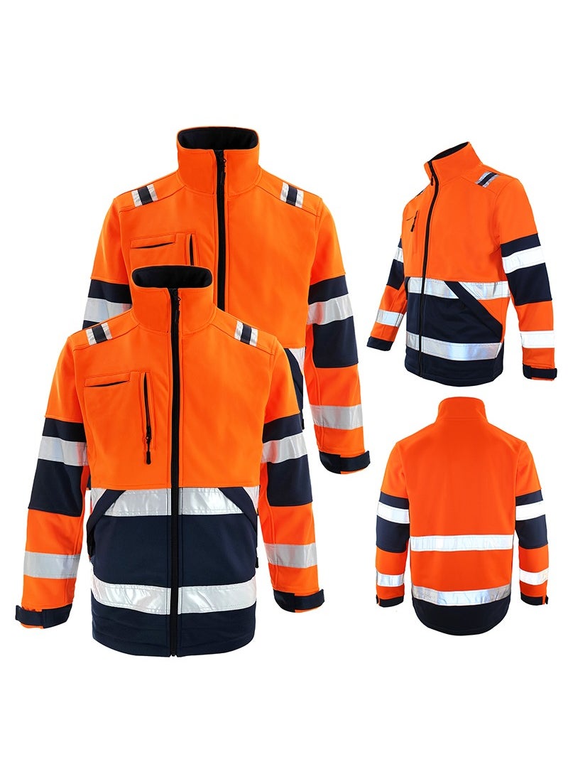 Zuolaya - Waterproof and Windproof Reflective Jacket Orange - Image 1