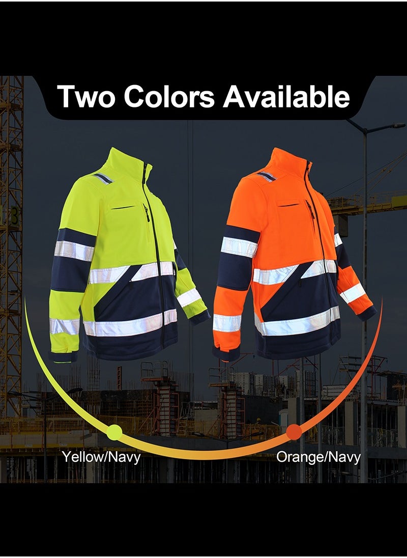 Zuolaya - Waterproof and Windproof Reflective Jacket Orange - Image 1