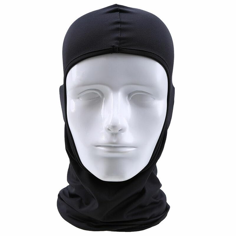 PrimeBox Full Cover Face Mask Cotton Fabric Bike Riding Washable Dust Protection Balaclava For Men Women Neck Gaiter Helmet Liner Pack of 2 Rider Accessories Black - Image 4