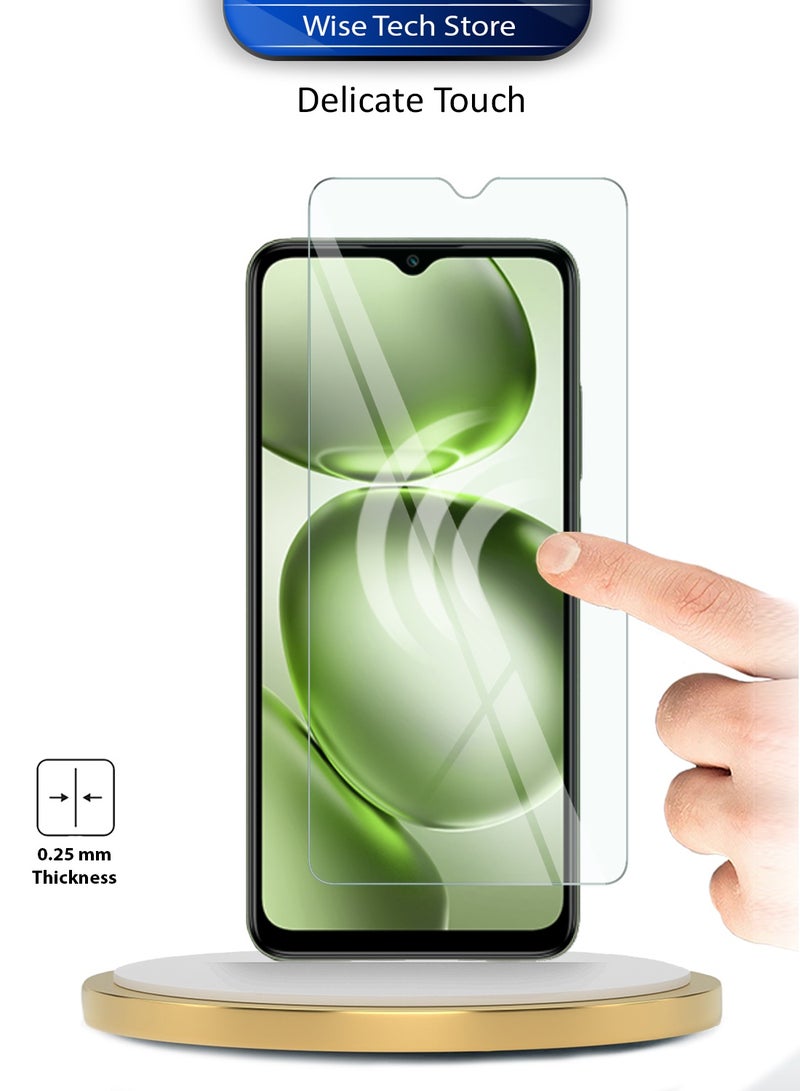 Wtech itel A100C 4G 2025 WTech Premium Series Curved Edges 9H 2.5D Tempered Glass Screen Protector (MSG9CN) - Clear - Image 3