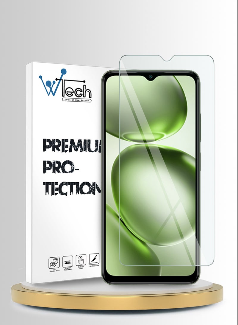 Wtech itel A100C 4G 2025 WTech Premium Series Curved Edges 9H 2.5D Tempered Glass Screen Protector (MSG9CN) - Clear - Image 1