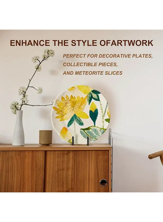 6 Inch Metal Plate Stands 5pcs Display Holder For Picture Book Platter Home Decor - Image 3