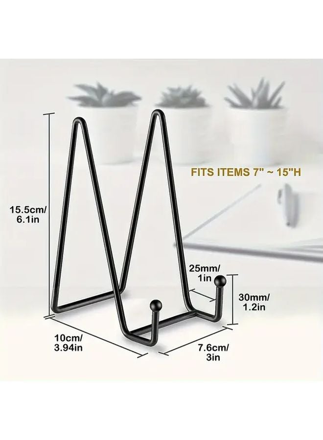 6 Inch Metal Plate Stands 5pcs Display Holder For Picture Book Platter Home Decor - Image 4