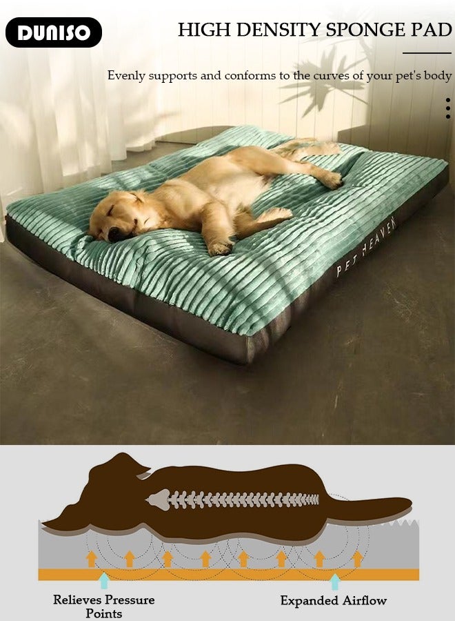 DUNISO Dog Bed, Non-Slip Pet Sofa Lounger Puppy Couch Removable Machine Washable Cover Cushion Big Cat Kennel Cot, Medium Large Adult Dogs Kitten Sleeping Mattress - Image 2