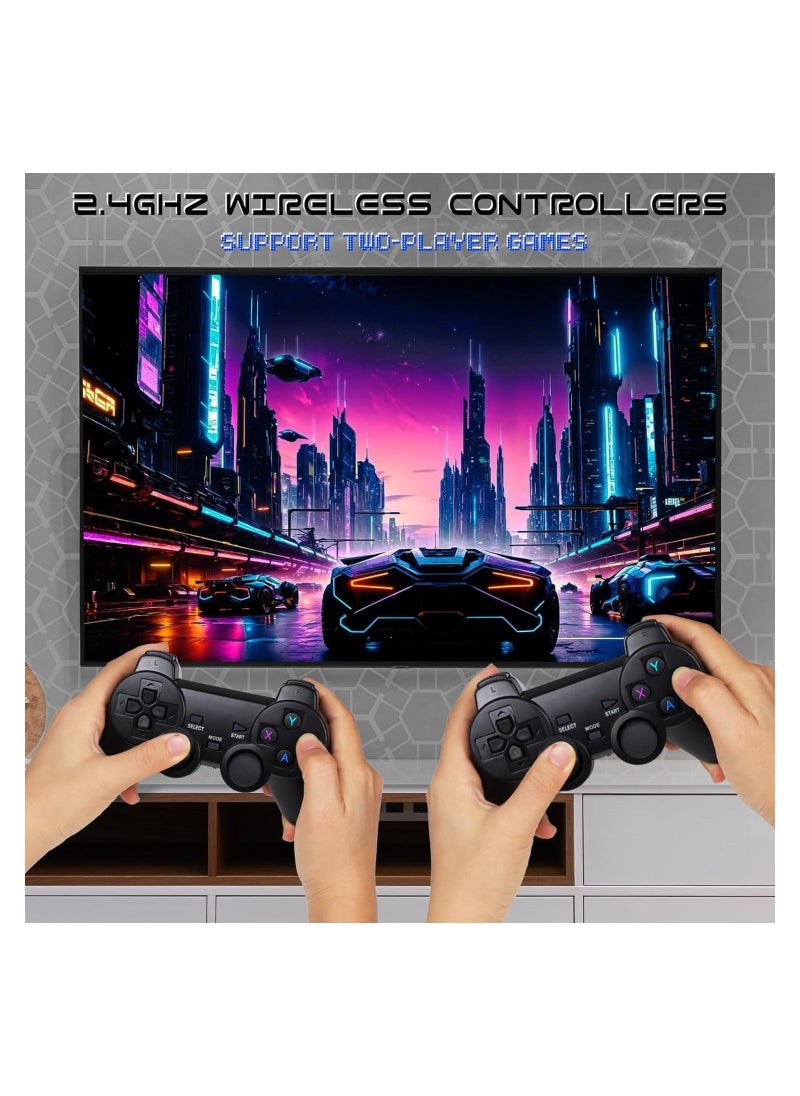 Classic Retro Game Console, Wireless HDMI Output System, Built in 10000+ 2.4G Handheld Classic Video Games, 9 Emulator Consoles - Image 3
