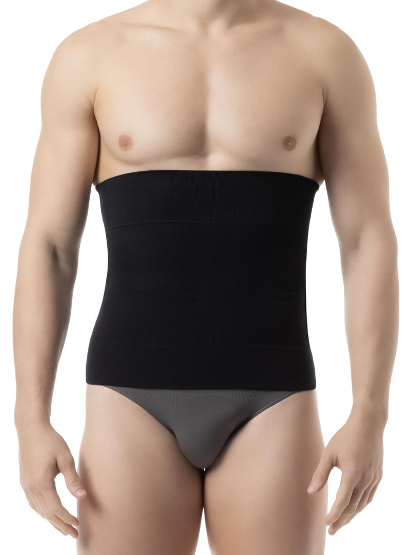 Farmacell 405 (Black, L) Men's Waist Slimmer, Stomach Compression, Tummy Control Shapewear, Made in Italy - Image 1