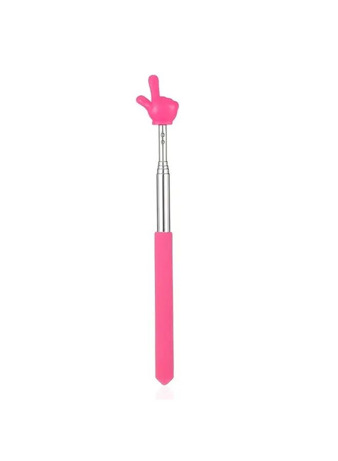 Pink Extendable Teaching Stick Telescopic Pointer for Classroom Meeting Seminar - Image 1