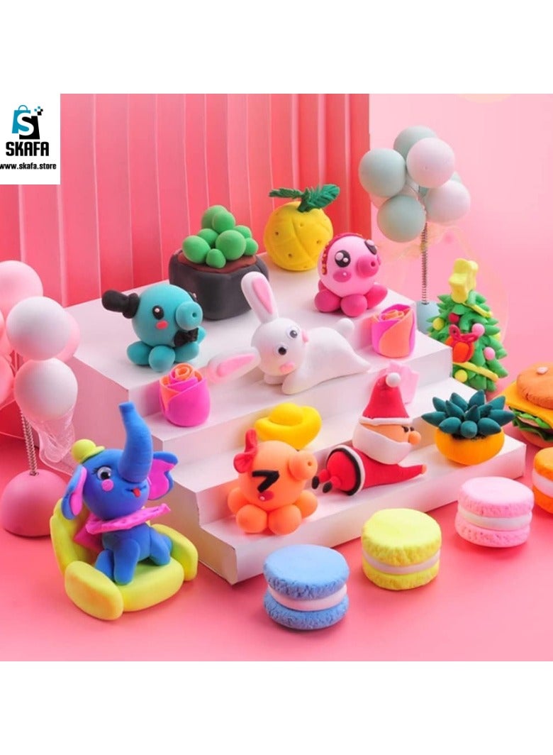 SKAFA Air Dry Clay 36 Pcs  | Colors Modeling Clay Kit With Sculpting Tools | Play Clay Art For Adults And Kids Gift | Craft Clay & Air Dry DIY Set.  - Image 5
