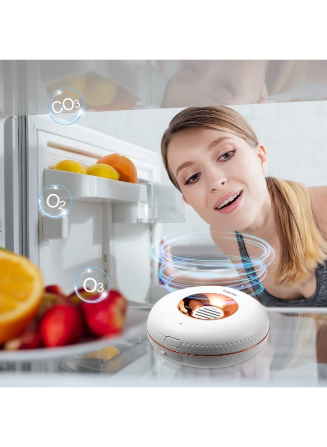 Portable Ozone Generator, Ozone Odor Eliminator 20mg/h Cordless Mini Ozone Machine Rechargeable Refrigerator Deodorizer Air Purifier For Home Fridge Freezer for Car Closet Kitchen - Image 5