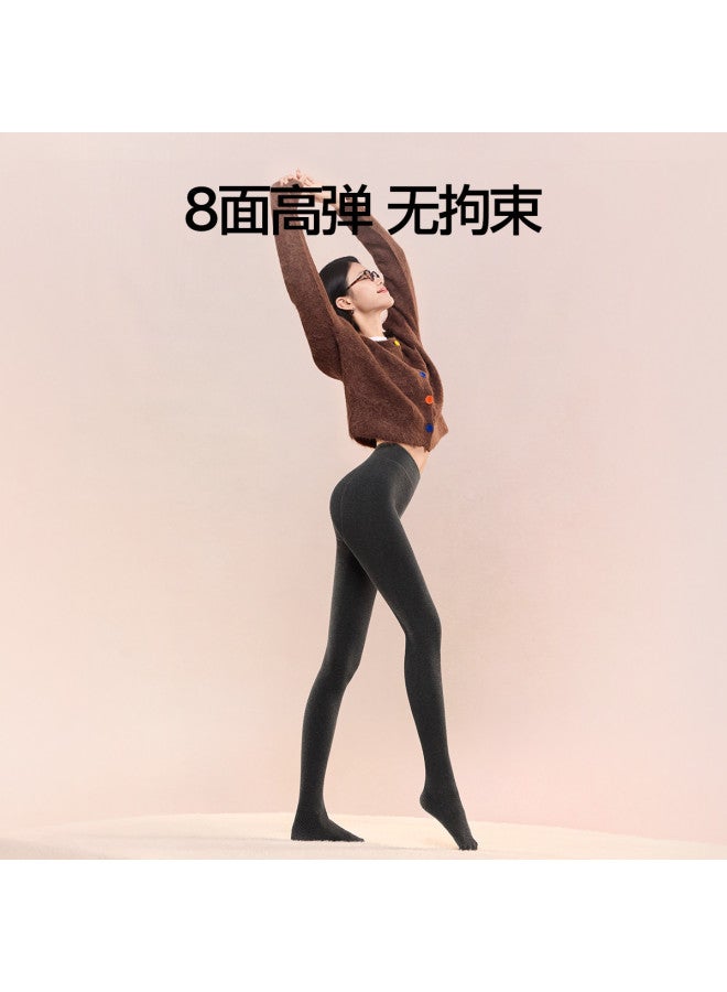 SIINSIIN Slimming Leggings 2025 New Women'S Shapewear Micro-Pressure Tights Autumn Fleece-Lined Wearable Gray Pantyhose - Image 4