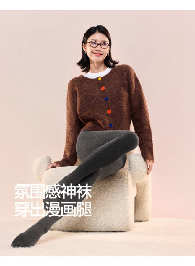 SIINSIIN Slimming Leggings 2025 New Women'S Shapewear Micro-Pressure Tights Autumn Fleece-Lined Wearable Gray Pantyhose - Image 1